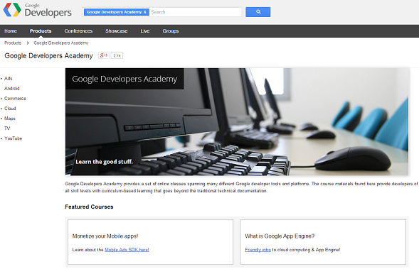 google developers academy