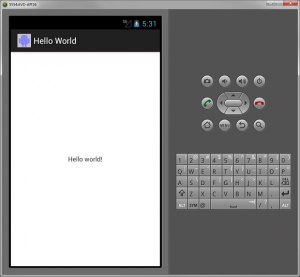 android hello world