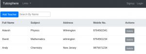 Figure 1. Angular - Search Table by Column Filter