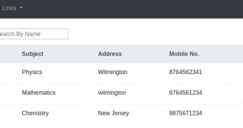 Angular – How to Search or Filter Table by Column Figure 1. Angular - Search Table by Column Filter
