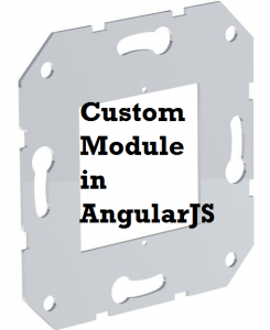 angularjs custom module