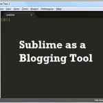 Sublime as a blogging tool