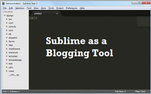 Sublime as a blogging tool