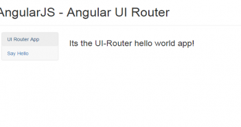 AngularJS, Angular-UI Router Hello World Starter App – Code Sample
