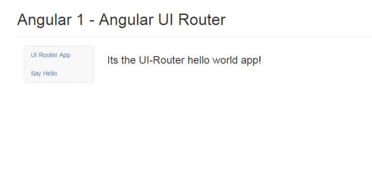 AngularJS, Angular-UI Router Hello World Starter App ...