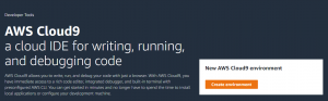 create AWS Cloud9 environment
