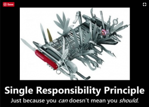 single responsibility principle with Java example