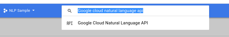 search google cloud natural language processing api