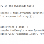 dynamodb putitem example in Java