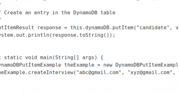 AWS DynamoDB PutItem Java Example to Create Items dynamodb putitem example in Java
