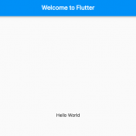 flutter hello world web app