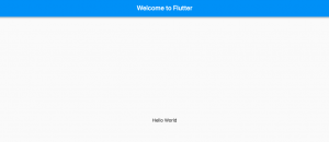 flutter hello world web app