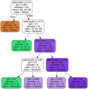 Decision tree visualization using GraphViz