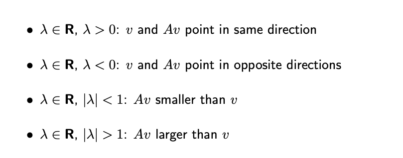 Eigenvalues