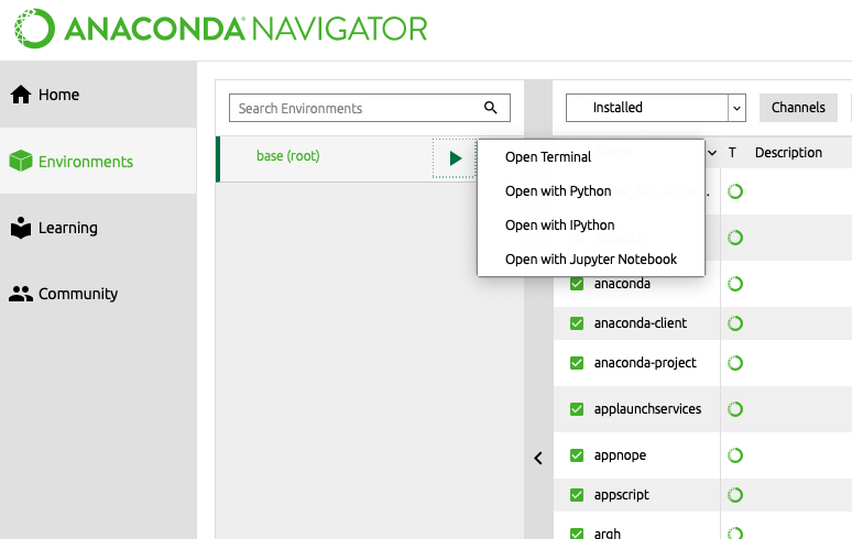 Set up Pytorch on Anaconda 