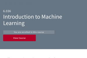 MIT Free Course on Machine Learning