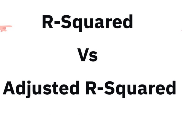 R squared Adjusted R squared Differences Examples Analytics Yogi