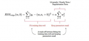 Ridge regression cost function 2