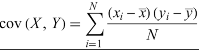 population covariance formula