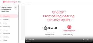 openai andrew ng chatgpt prompt engineering for developers