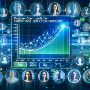 Customer churn prediction using a logistic regression model